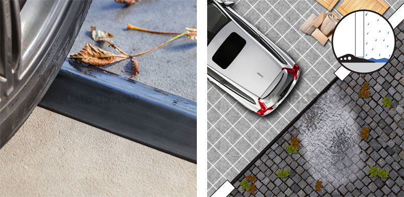 Garagentor Dichtung Bodenabdichtung Bodenplatte Gummilippe