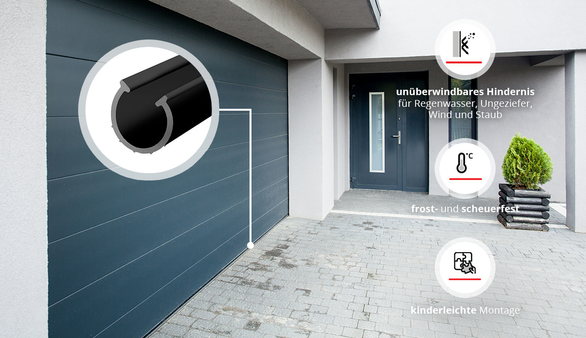 Garagendichtung Garagentor Bodendichtung Türschwellendichtung