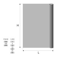 Vorschau: Schattiernetz inkl. Befestigungsmaterial, Schwarz, Zaunblende, Windschutznetz HZB-02