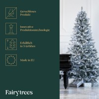 Vorschau: künstlicher Weihnachtsbaum FICHTE Natur-Weiss mit Schneeflocken