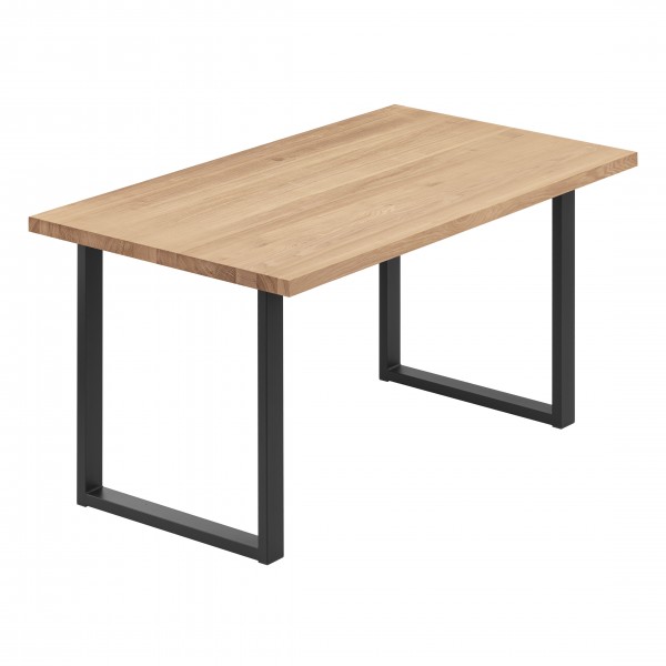 Holztisch, gerade Kante 140x60x76 cm