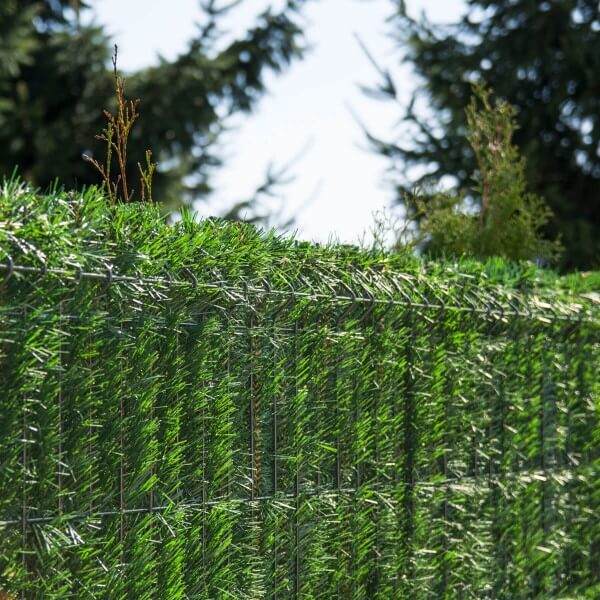 Zaunblende Hellgrün &quot;GreenFences&quot; Balkonblende für 130cm hohen Zaun / Balkon Sichtschutz Pflanzen