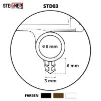 Vorschau: Türdichtung SCHLAUCHDICHTUNG Türgummi 8mm STD03 SCHWARZ Universal Dichtband Zimmertürdichtung