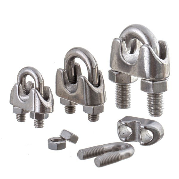 6 mm Bügelklemme Edelstahl Seilklemme