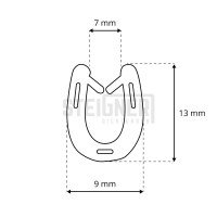 Vorschau: Gummidichtung T-4 Kantenschutzprofil inkl. Stahleinlage