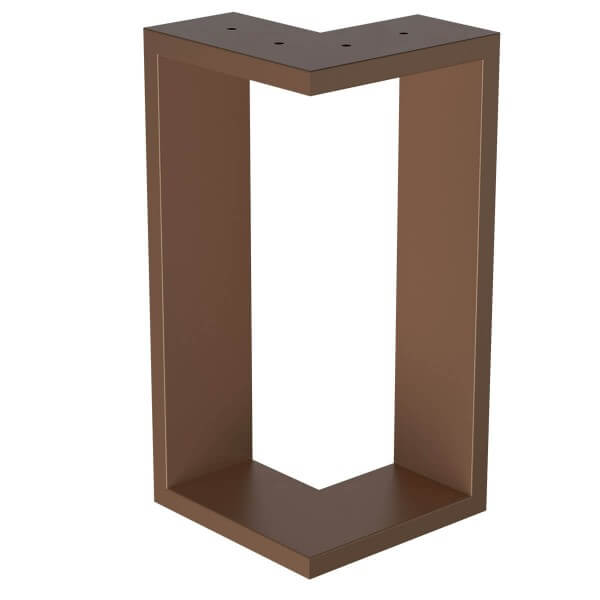 Design Tischkufen aus Design Tischkufen aus Vierkantprofilen 80x40 mm, V-Form, L-Form, Tischgestell, Tischbeine HLT-09-B