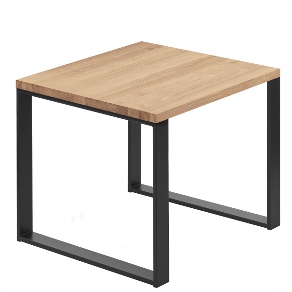 Kompakter Küchentisch mit gerader Tischkante 60x60x76 cm