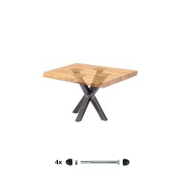 Vorschau: Modernes Tischgestell aus Metall für Esstisch, Arbeitstisch oder Gartentisch