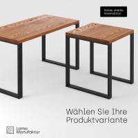 Vorschau: Holztisch, gerade Kante 140x60x76 cm