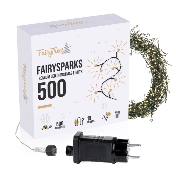 10m LED Lichterkette für Weihnachtsbaum LEDs 500 Weihnachtsbaumbeleuchtung