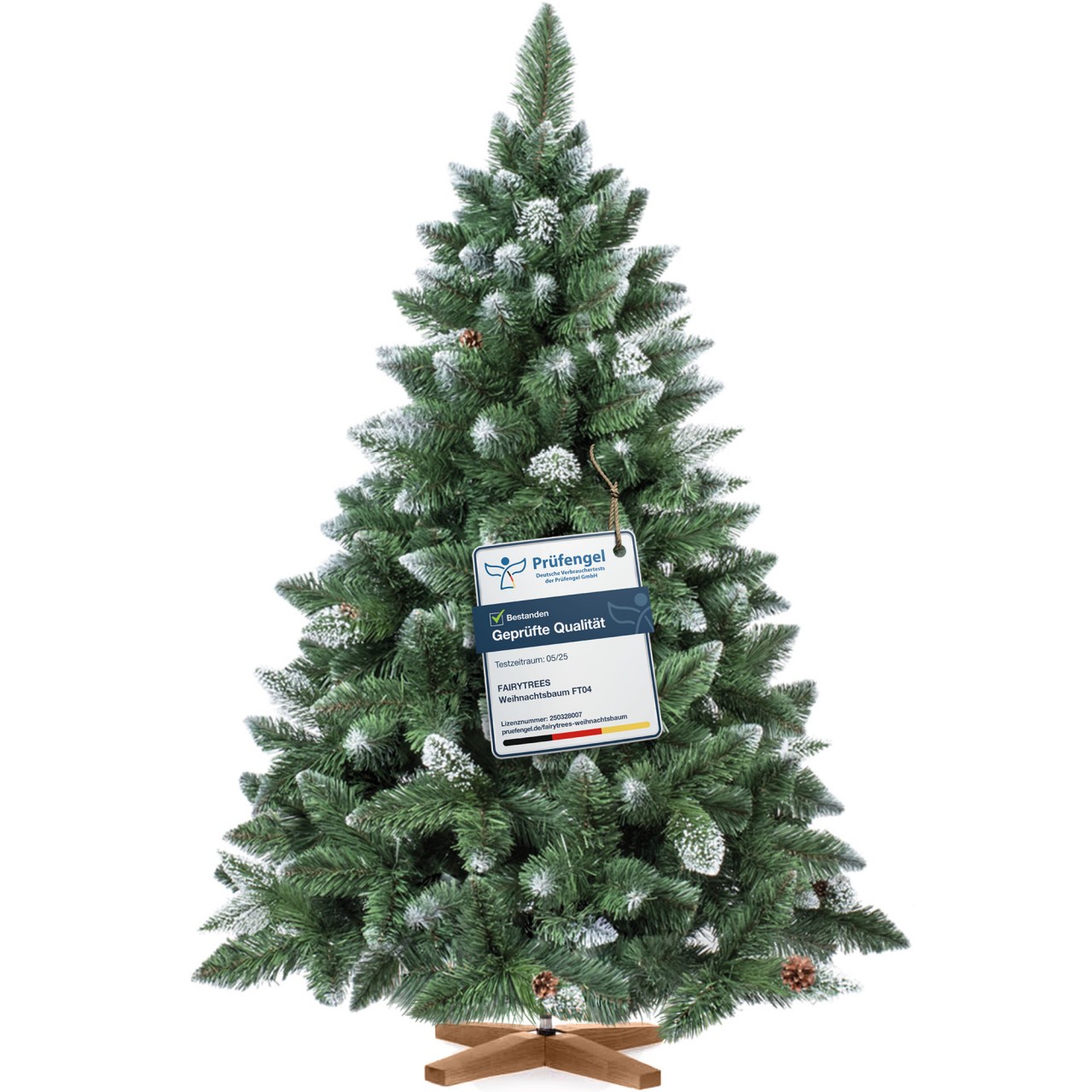 künstlicher Weihnachtsbaum KIEFER Natur-Weiss beschneit