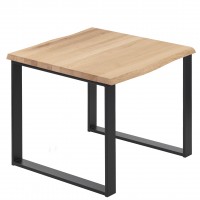 Vorschau: Kleiner Esstisch oder Schreibtisch mit Baumkante (60x60x76)