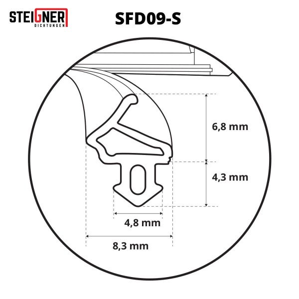 Fensterdichtung TPE Gummdichtung SFD13-S