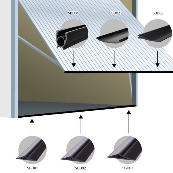 Garagentordichtung Garagentor Dichtung Gummischwelle Bodendichtung EPDM  30x160mm 30x160mm, Autoausstattung \ Garagendichtungen