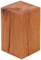 Vorschau: Dekosäule aus Eichenholz als Beistelltisch, Blumensäule oder Holzhocker
