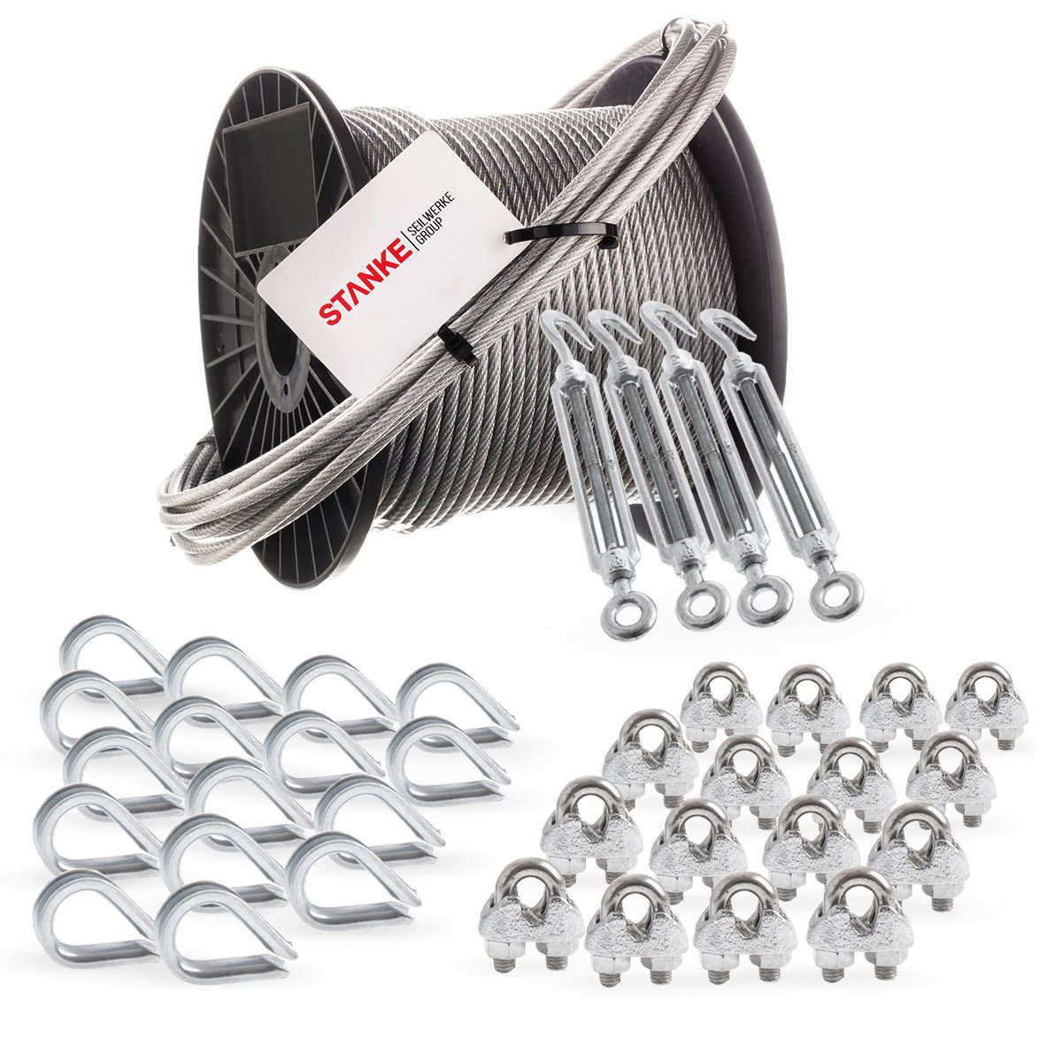 30 M Drahtseil 5 Mm – 304 Edelstahl, PVC-ummantelt (7x7) – Rostfrei, UV-beständig – Für Rankhilfe, Wäscheleine, Zeltsicherung & Outdoor – Flexibel Zuschneidbar