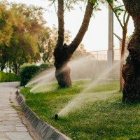 Vorschau: Bewässerungssystem mit Versenkregner für Rasenbewässerung