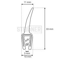 Vorschau: Gummidichtung T-45 Kantenschutzprofil inkl. Stahleinlage