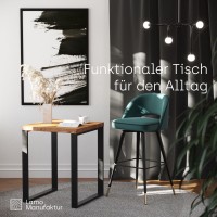 Vorschau: Kompakter Küchentisch mit gerader Tischkante 60x60x76 cm