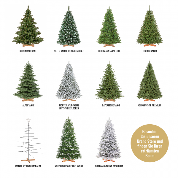 künstlicher Weihnachtsbaum NORDMANNTANNE EDEL WEISS