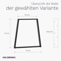 Vorschau: Tischbein Trapez HLT-20