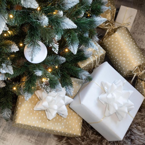 künstlicher Weihnachtsbaum KIEFER Natur-Weiss beschneit