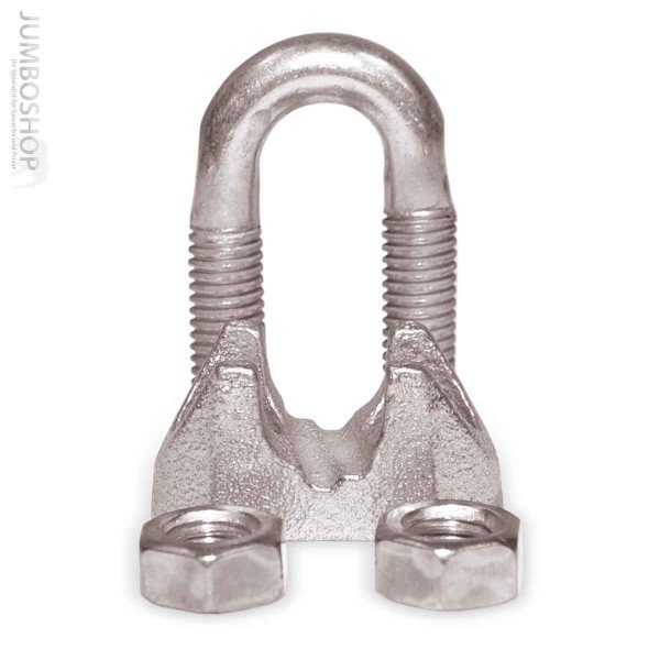 Drahtseilklemme 8mm Drahtseilklemme 8mm Seilklemme verzinkt Bügelklemme