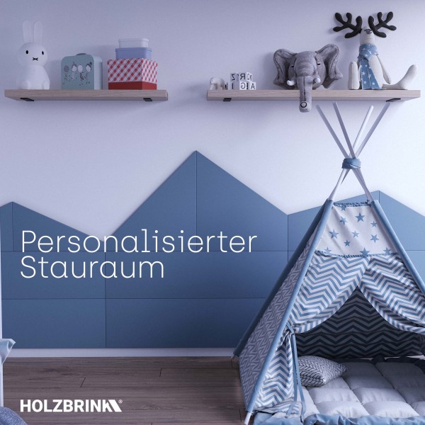 Stabile Regalhalterung aus Metall, DIY-Wandregal HLR-L