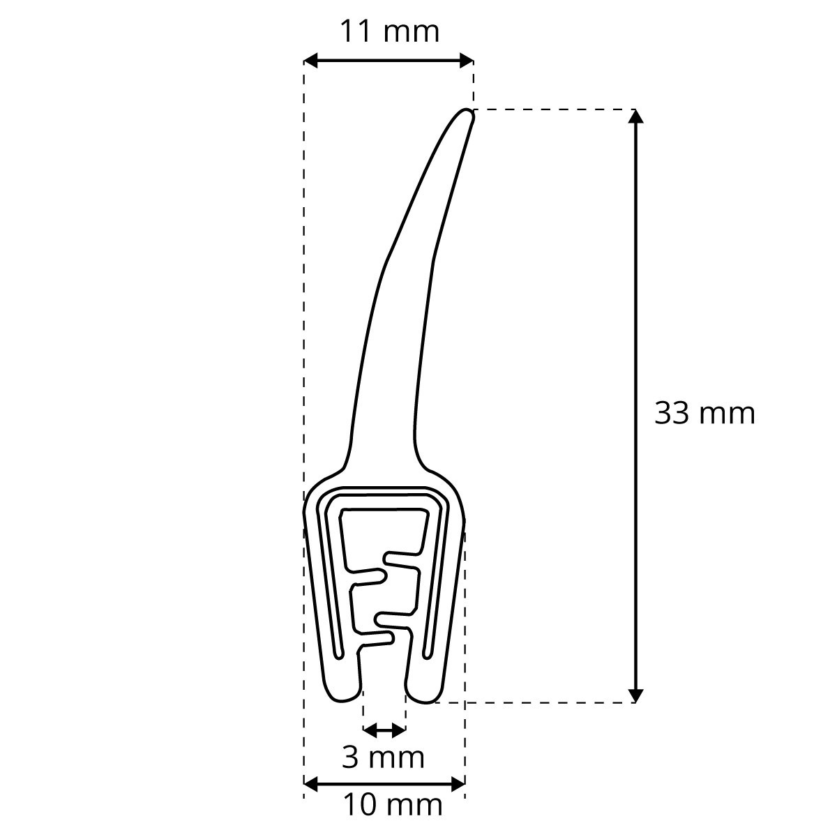 Kantenschutz Gummidichtung Kederband Kantenschutzprofil Dichtung Schutzband  T-45 T-45, Autoausstattung \ Kantenschutzprofile