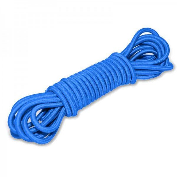 8mm Expanderseil 10m BLAU Gummiseil elastisches Seil f Plane blue elastic cord 