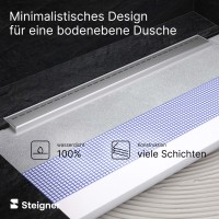 Vorschau: Duschelement mit Duschrinne MINERAL BASIC 2-seitiges Gefälle Duschboard befliesbar