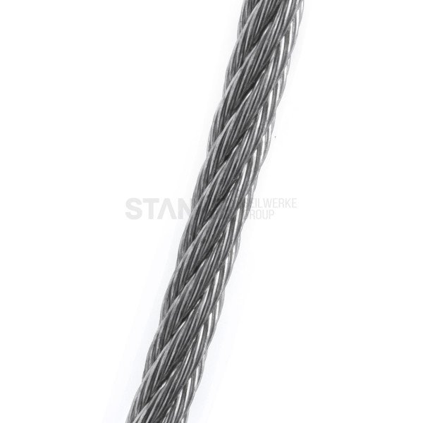 12mm Stahlseil verzinkt Drahtseil EN 12385-4 Stahlseile