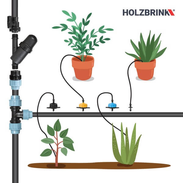 Bewässerungssystem Micro-Drip-System Tropfbewässerung Bewässerungsset 1