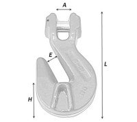 Vorschau: Parallelhaken 16mm Güteklasse 8 Haken Forstkette