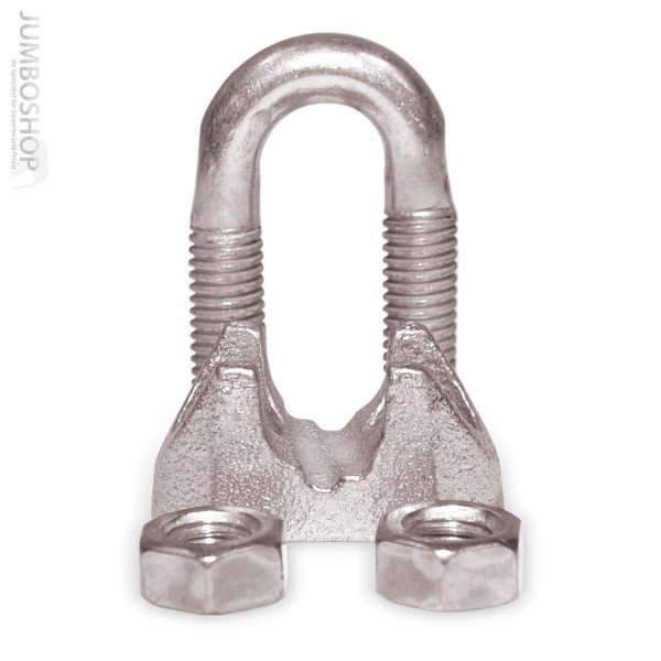 Drahtseilklemme 6mm Drahtseilklemme 6mm Seilklemme verzinkt Bügelklemme