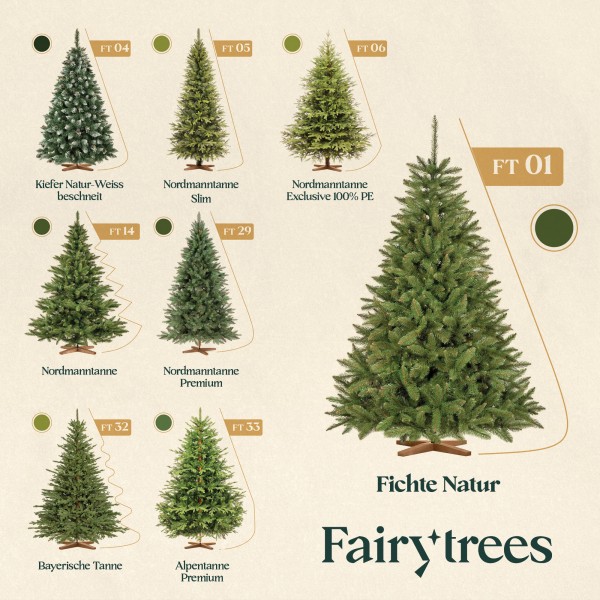 künstlicher Weihnachtsbaum FICHTE NATUR