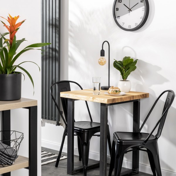 Kompakter Küchentisch mit gerader Tischkante 60x60x76 cm | Jumbo-Shop