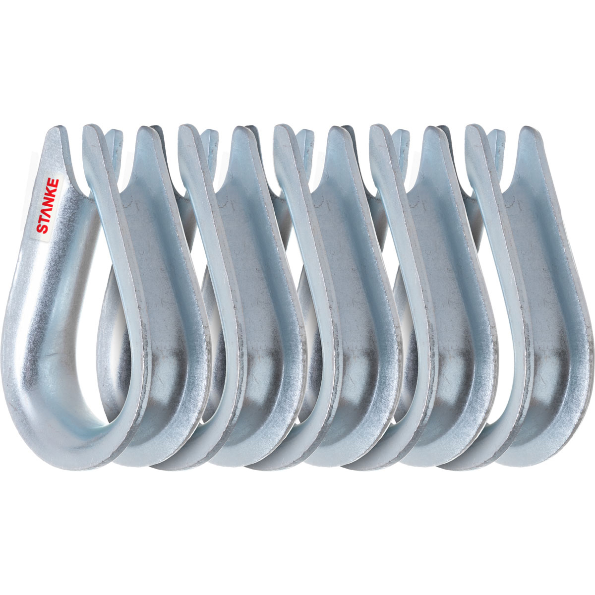 Drahtseil-Kauschen, Edelstahl, 10er Pack, 2 bis 10mm Drahtseil-Kauschen, Edelstahl, 10er Pack, 2 bis 10mm