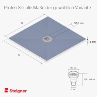 Vorschau: Befliesbares Duschelement Mineral PLUS, senkrechter Punktablauf