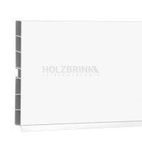 Vorschau: Sockelblende Küche Sockelleiste - WEISS Hochglanz - HBK Küchensockel Sockelprofil Sockelabdichtung