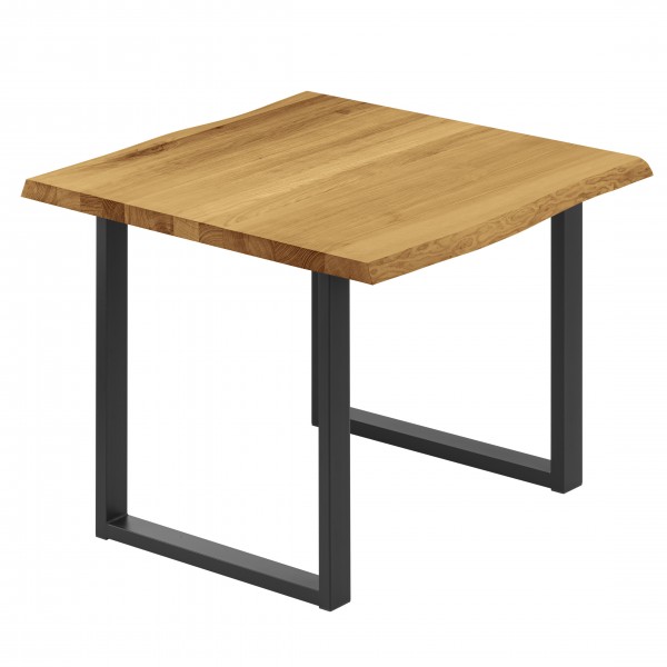 Kleiner Esstisch oder Schreibtisch mit Baumkante (60x60x76)