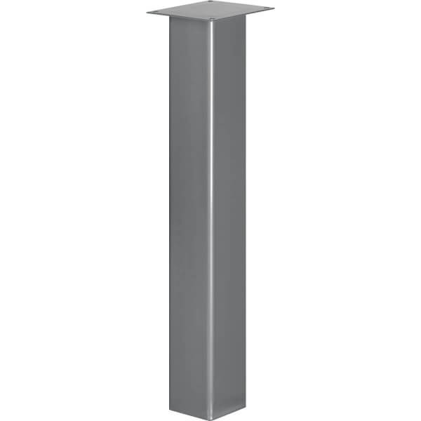 Tischbein Eckig, Möbelfuß Tischbein Eckig, Möbelfuß aus Stahl, Quadratrohr 100x100 mm, Industriedesign, HLT-14A-K